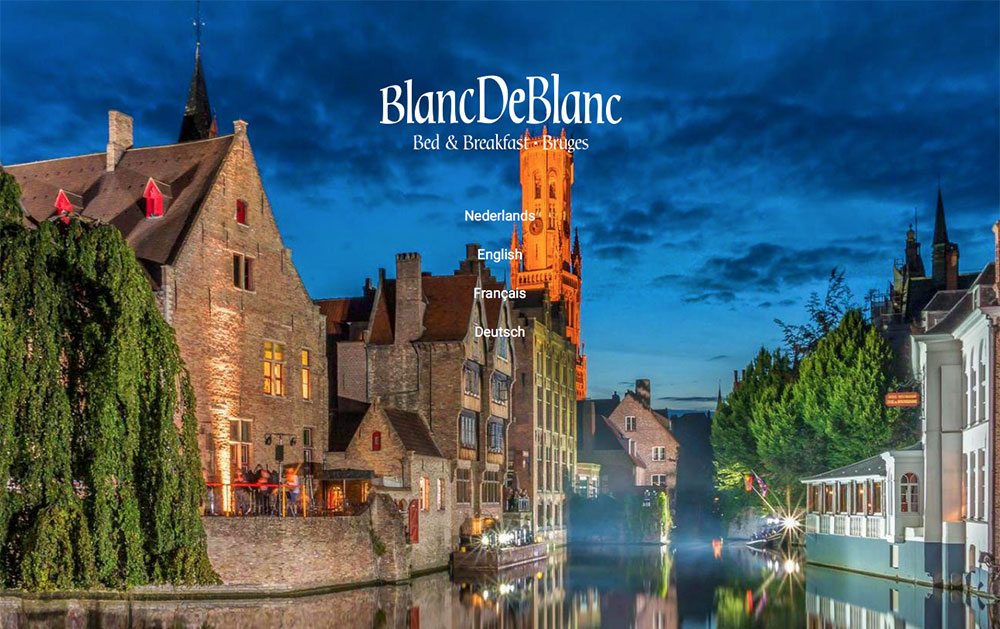 Bliss portfolio website Blanc De Blanc