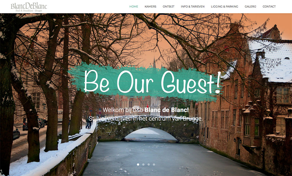 Bliss portfolio website Blanc De Blanc